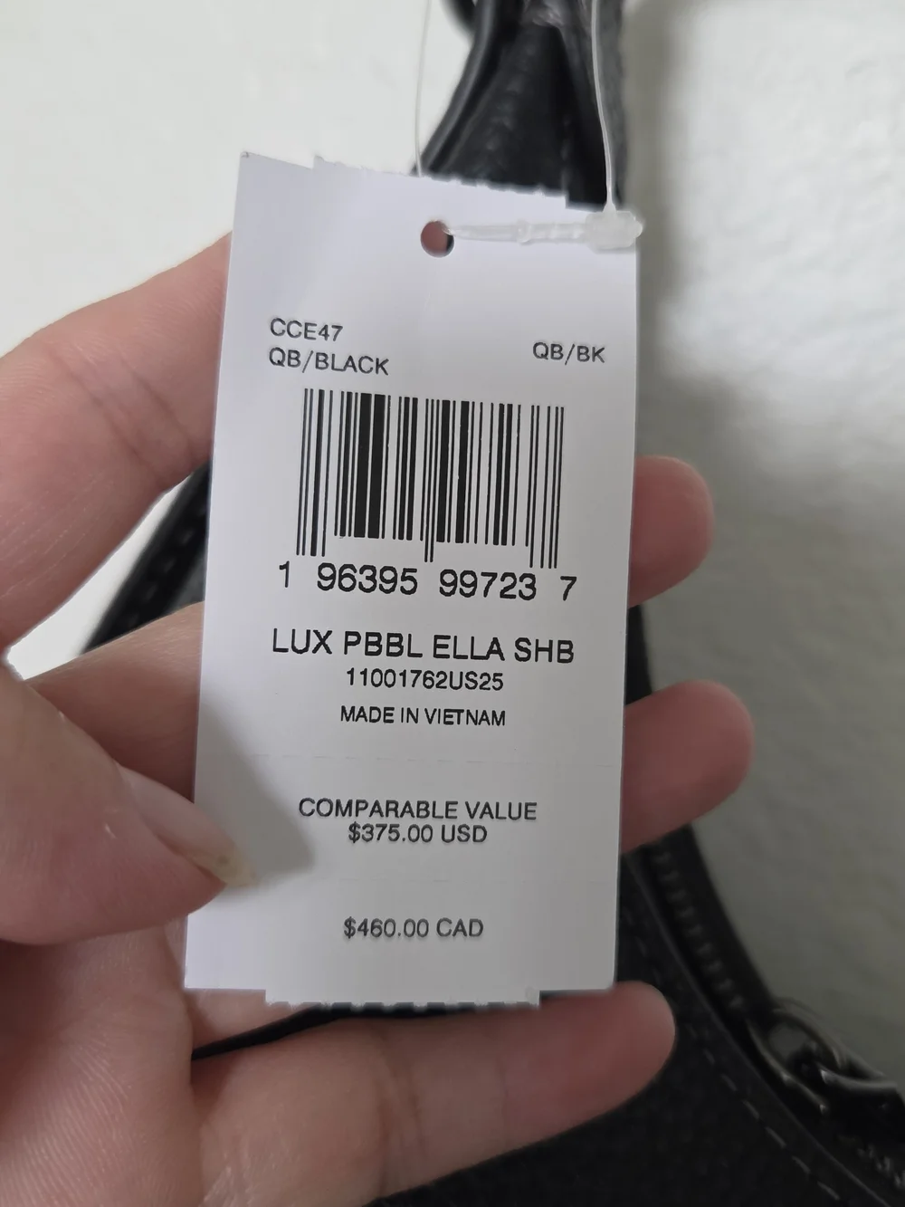 Coach Black Leather Shoulder Bag